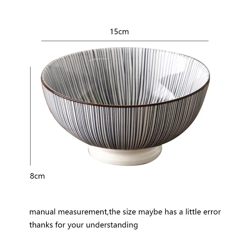 6 дюймов японский стиль Современная рисовая чаша керамический фарфоровый суп Десерт пищевой контейнер посуда аксессуары столовые приборы