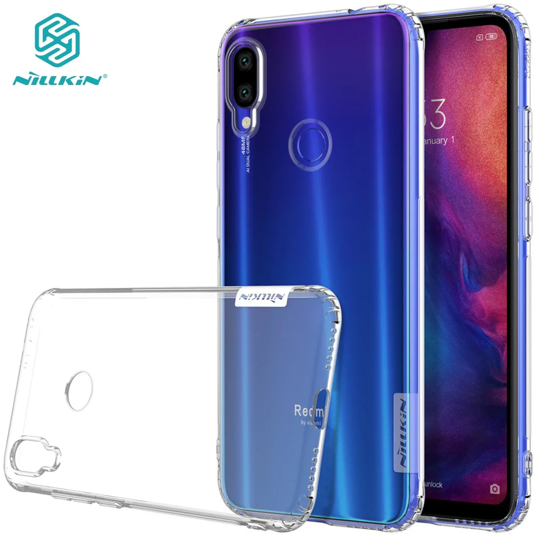 

Xiaomi Redmi Note 7 Case Redmi Note 7S Cover Nillkin Nature Transparent Clear Soft Silicon TPU Protector for Redmi Note 7 PRO