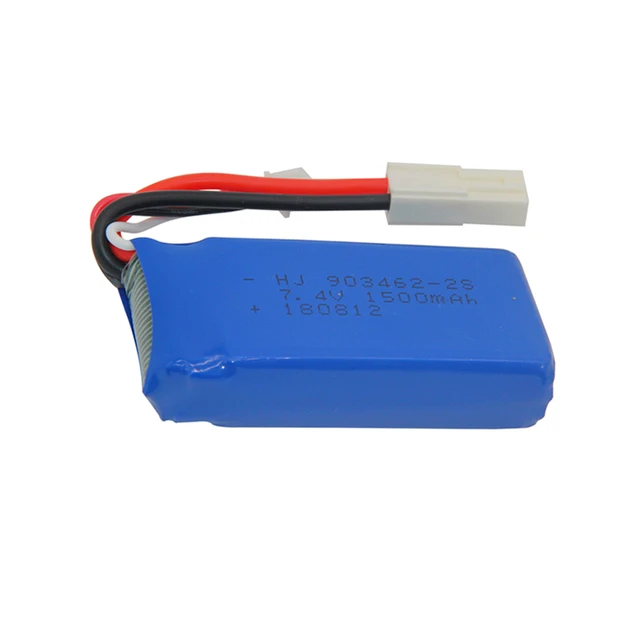 Batterie Lipo pour bateau RC, 7.4 V, 1500 mAh, 903462, FT009, hors