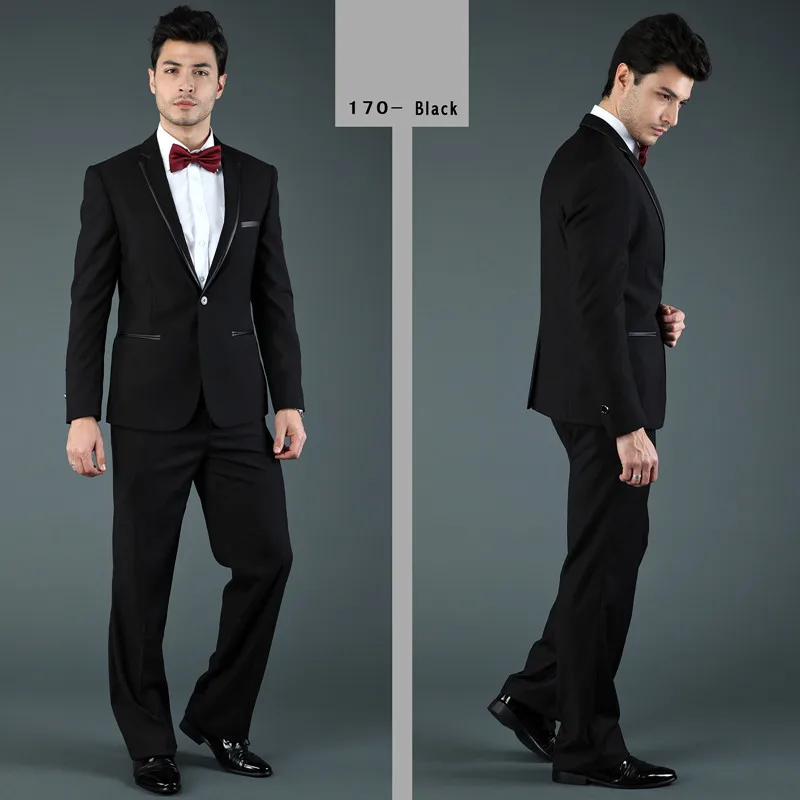 Fashion Design Black Men Suits Business Casual Suits Formal Dress Suits ...