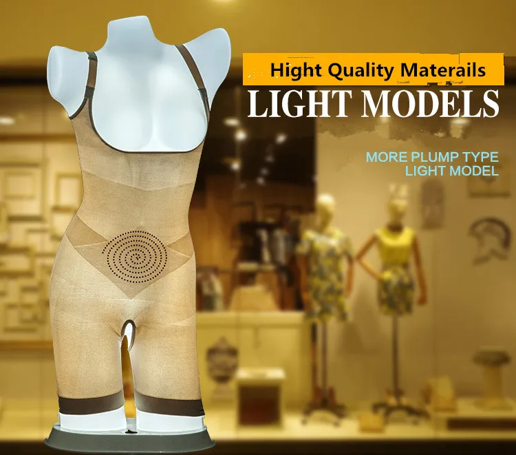 

LED Light torso Mannequins, chest mannequin for underwear,female mannequin for underwear display