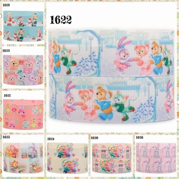 

NEW sales 50 yards hot Japanese cartoon bear pattern ribbon printed grosgrain ribbons free shipping