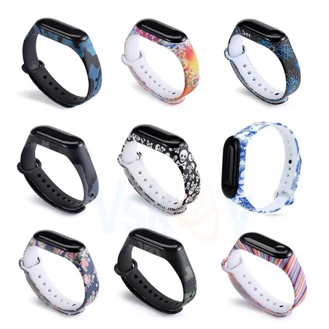 Correia de Pulso Straps para Xiao Case de Substituição Pcs para Xiao Banda Inteligente Tpu Silicone Pulseira Band3 Acessórios 100 mi 4