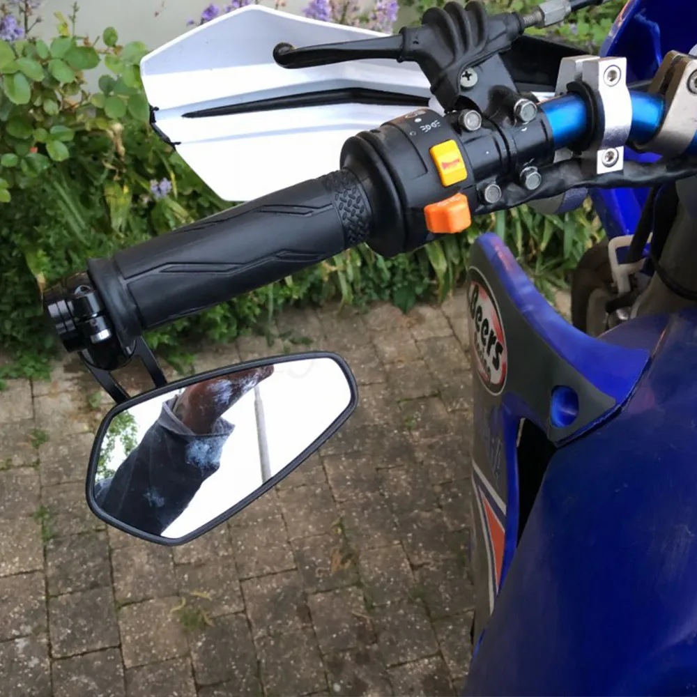 УНИВЕРСАЛЬНЫЙ МОТОЦИКЛ БАР КОНЕЦ Зеркала заднего вида 22 мм 7/8 "для yamaha YZF R125 R15 R25