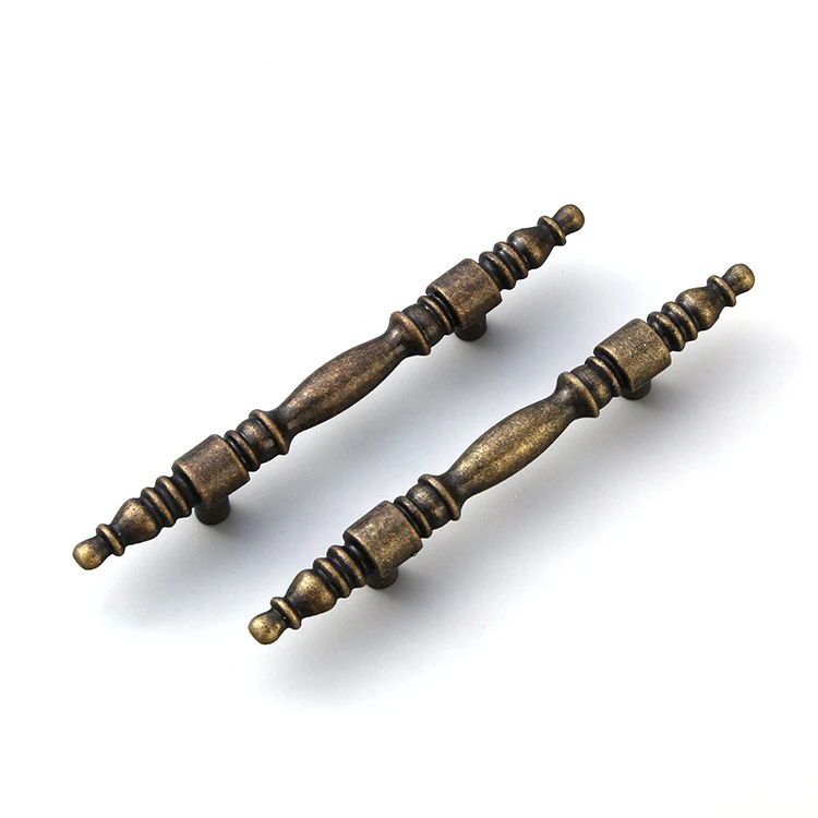 145mm Linear Antique Bronze Furniture Wardrobe Door Pulls Kitchen