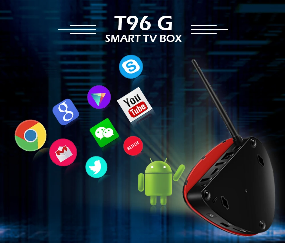 T96G Android 7,1 4G LTE tv Box S905W четырехъядерный 2 ГБ 8 ГБ телеприставка Bluetooth 4,1 5G Wifi 100M LAN Smart tv box медиаплеер