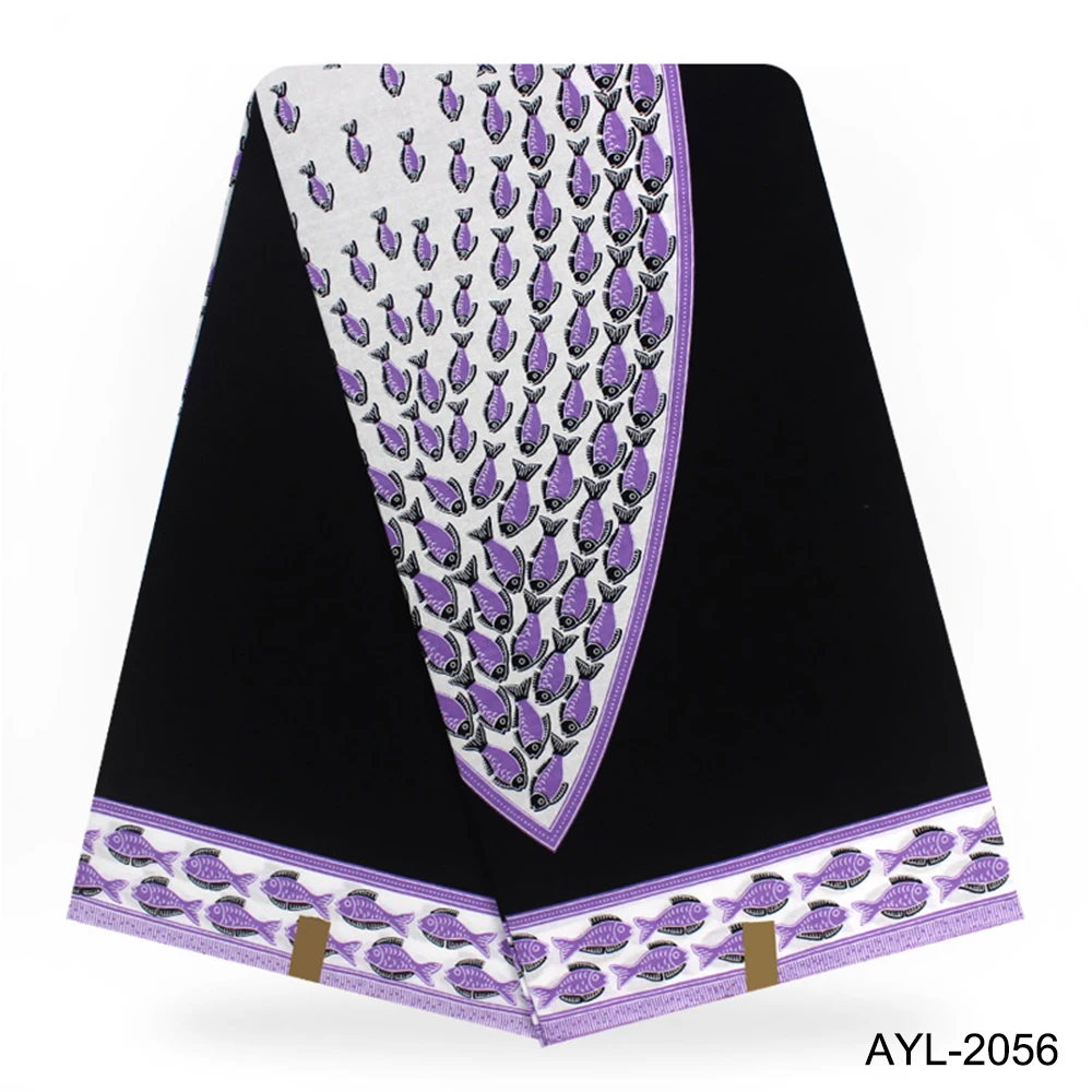 

High quality 100% cotton wax fabric fashionable african real veritable wax fabric for party dress AYL-2056-2060