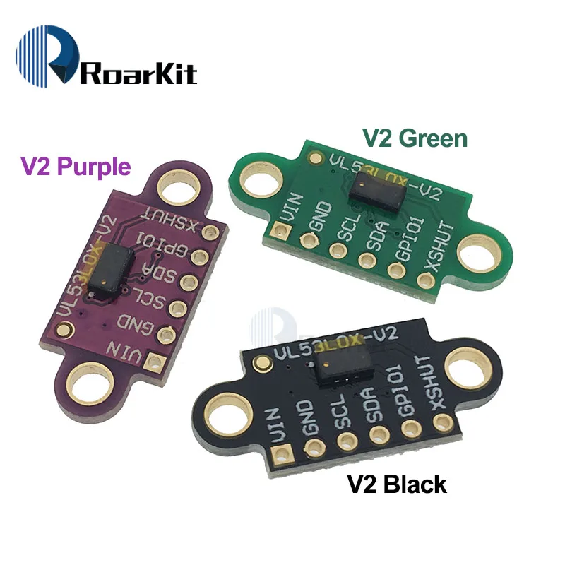 VL53L0X/VL53L1X время полета STM32(ToF) Лазерный диапазон датчик прорыва 940nm GY-VL53L0XV2 Расстояние модуль IEC IIC для Arduino