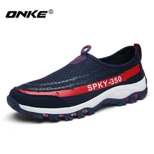 ONKE 2017 Unisex Summer Sneakers Breathable Men Running Shoes Slip on Women Sports Shoes Outdoor 350