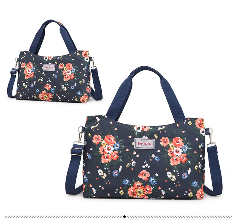 Женская сумка для мамы, сумки для подгузников с цветочным принтом, водонепроницаемая сумка для пеленки для ухода за ребенком MBG0153