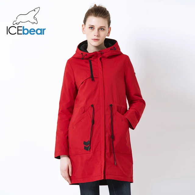 ICEbear 2019 новые спортивные дамы повседневная куртка ветрозащитная теплая весна куртка высокого качества куртка с капюшоном GWC19115