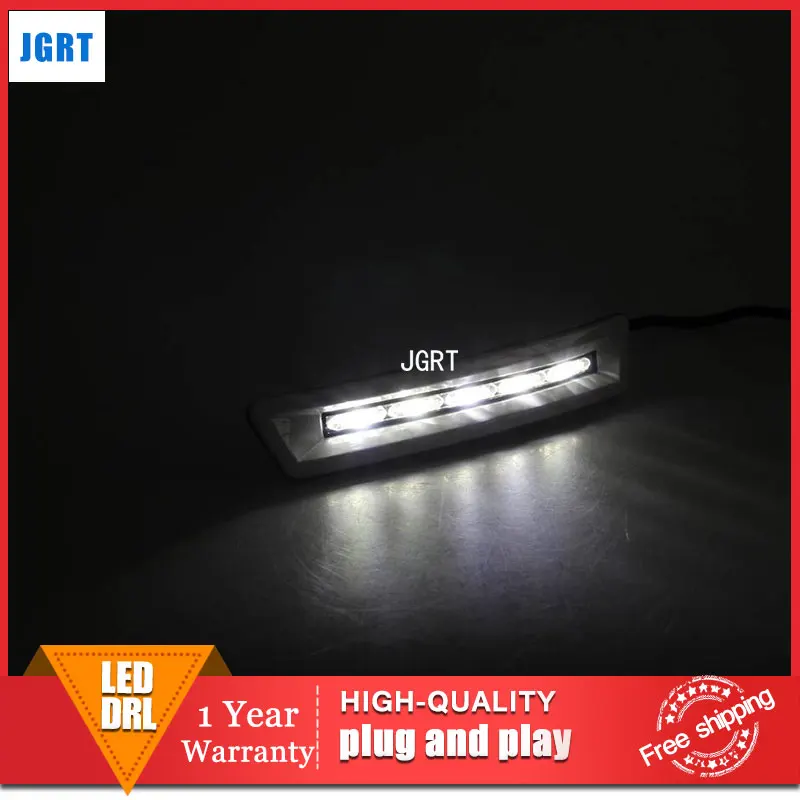 

car styling For Toyota LED DRL For Land Cruiser FJ200 led fog lamps daytime running light High brightness guide LED DRL