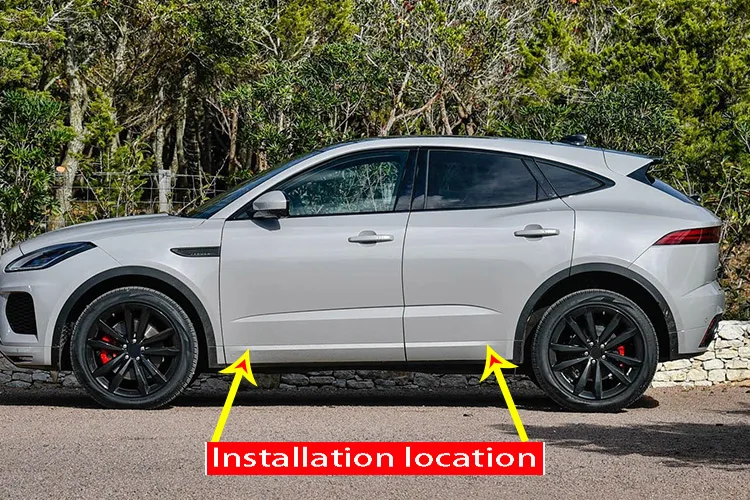 

4pcs Stainless Steel Car Body Side Decoration Strips Trim For Jaguar E-Pace 2018 2019 Auto Accessories Styling