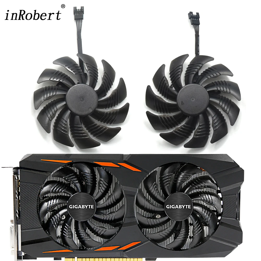 Вентилятор для Gigabyte Geforce GTX 1080 GTX1070 1060 1050 Ti Mini ITX G1 Radeon 88 мм | Компьютеры и офис