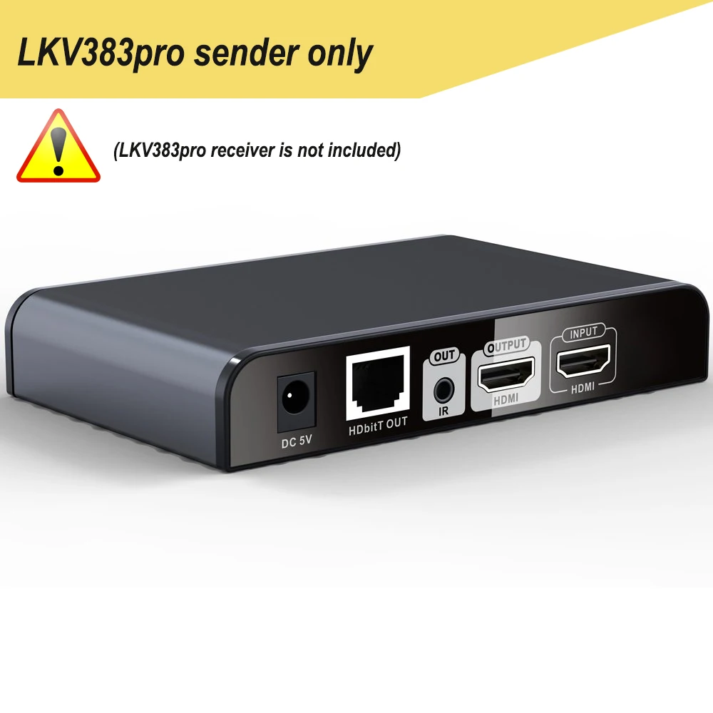 LKV383Pro HDbitT HDMI удлинитель по IP от CAT5/5e/6 с ИК и HDMI удлинитель петли до 120 м(LKV383 pro Отправитель или приемник - Цвет: LKV383Pro sender