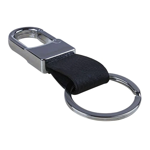 New Fashion Black Leather Strap Keyring Keychain Key Chain Ring Key Fobin Key Chains from