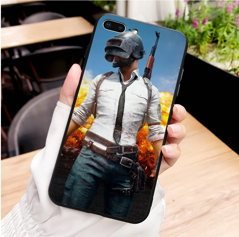 PlayerUnknown's Battlegrounds PUBG Мягкий Силиконовый ТПУ чехол для телефона для iPhone MAX XR XS X10 5S 5SE 6 6S 6 6splus 7 8 7 8Plus