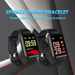 1,3 дюймов экран Смарт часы для мужчин Спорт цифровые водонепроницаемые часы Bluetooth женщин сердечного ритма мониторы фитнес трекер Браслет 2019