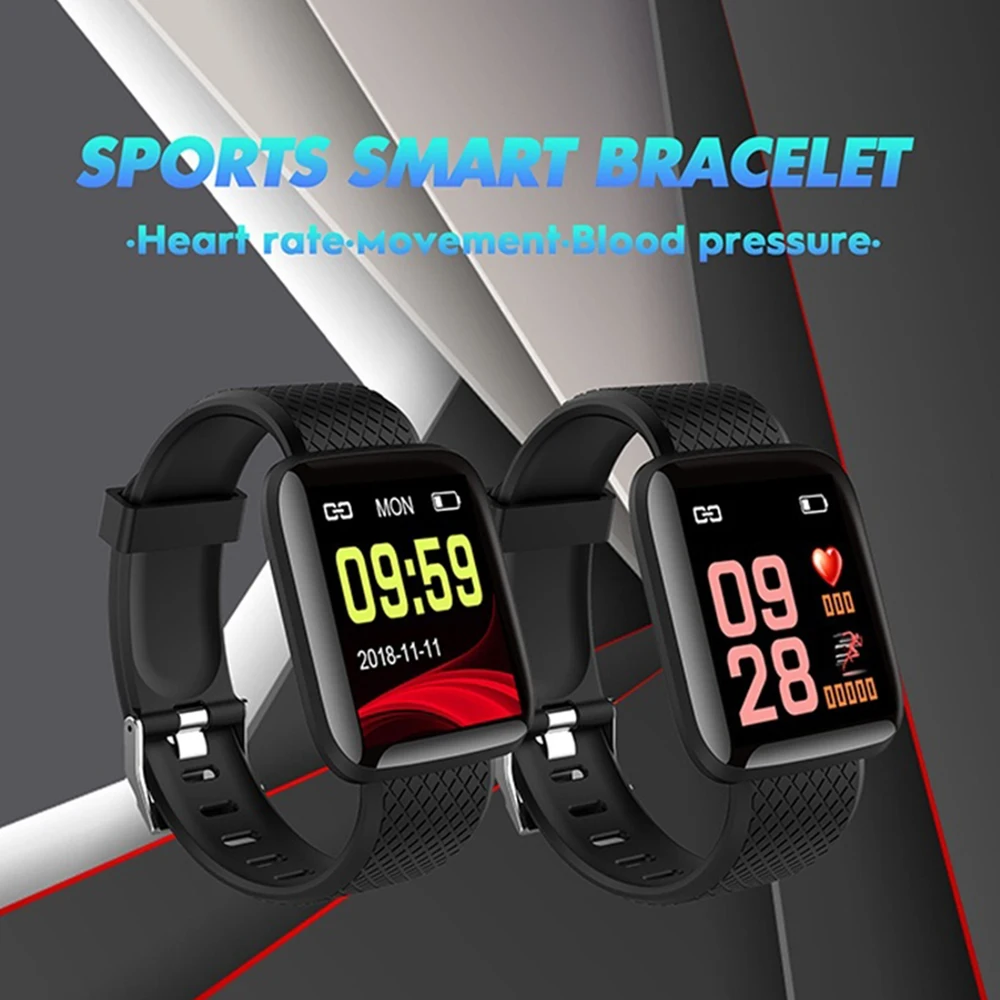 

1.3 Inch Screen Smart Watch Men Sport Digital Watch Waterproof Bluetooth Women Heart Rate Monitor Fitness Tracker Bracelet 2019