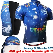 2017 man cycling jersey and shorts sets ocean blue Brand Pro Men Cycling Jersey Set Bicycle Clothes Cycling Jerseys Short Sleeve
