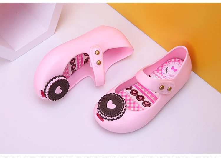 Cartoon Cracker Girls Sandals Fashion Cute Biscuit Children Shoes Waterproof Slip-resistant Wear-resistant Beach Kids Shoes 595 (4)