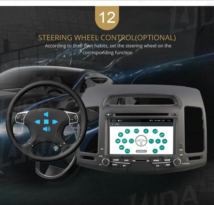 LJDA Android 10,0 автомобильный dvd-плеер для HYUNDAI ELANTRA 2007-2011 2 Din автомагнитола gps навигация стерео Мультимедиа wifi автоаудио