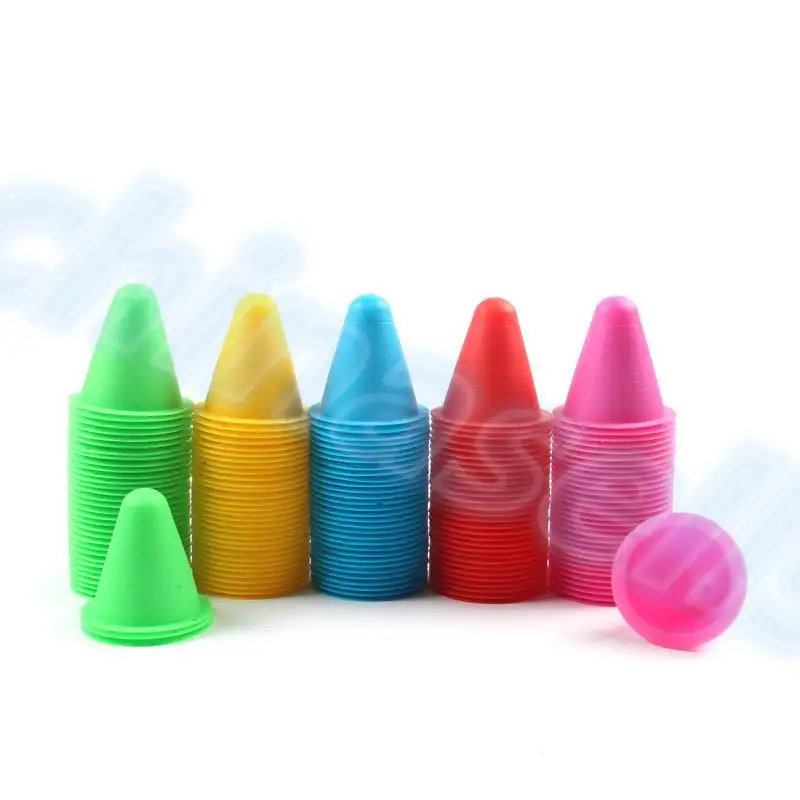 10 Stks/partij Schaatsen Marker Cone Roller Voetbal Marker Cup Speed Agility Hindernis Training Apparatuur Slalom Roller Skate Stapel