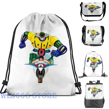 

Funny graphic print shoulder Bags women Kotetsu Jeeg Single shoulder backpack travel for men Gym Bag