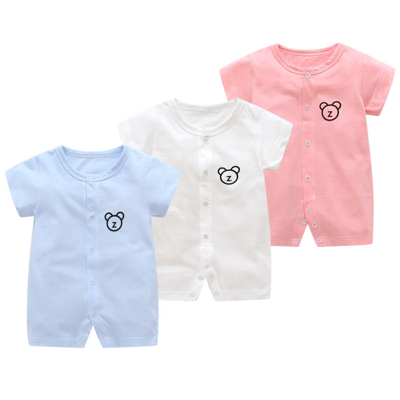Summer Short Sleeve Children Romper Baby Summer Clothes Slim Breathable Jumpsuit Boy And Girls Closing Crotch For Newborn Baby Summer Short Sleeve Children Romper Baby Summer Clothes Slim Breathable Jumpsuit Boy And Girls Closing Crotch For Newborn Baby