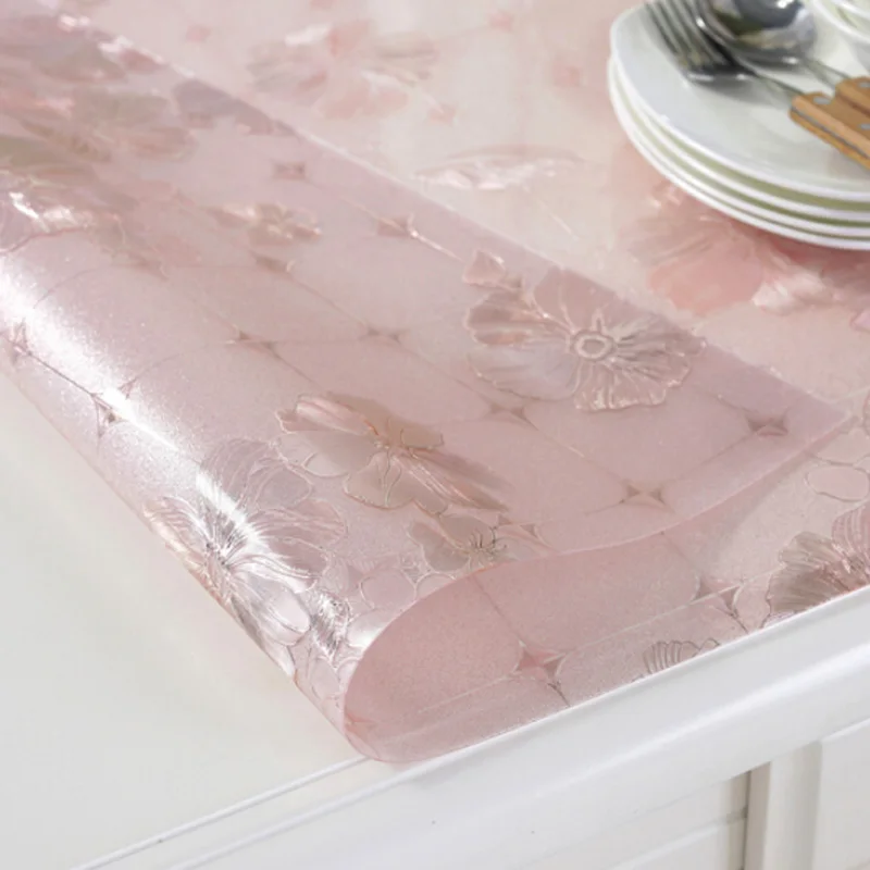HAZY PVC Tablecloth Waterproof PVC Rectangle Table Cloths Coffee Table Mat Dining Table Mat Kitchen