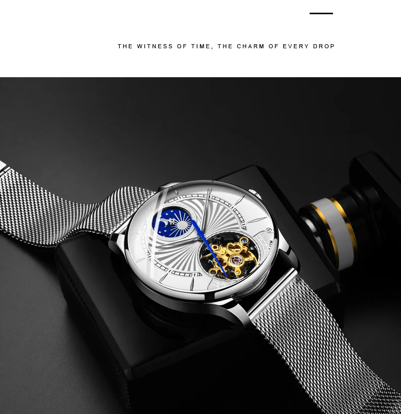 DOM механические часы, деловые мужские часы, водонепроницаемые часы, мужские брендовые Роскошные модные наручные часы, Relogio Masculino M-1260D-7M