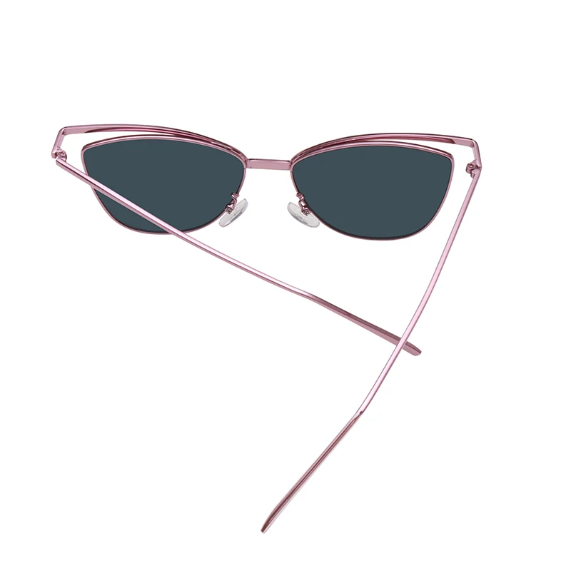 Королевский Девушка Для женщин солнцезащитные очки «кошачий глаз» в классическом Брендовая Дизайнерская обувь солнцезащитные очки для женщин с зеркальным покрытием линз, плоская оправа для линз Oculos UV400 ss469