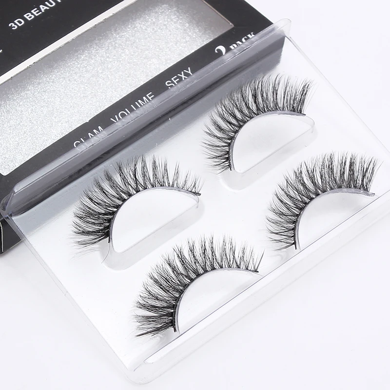LEHUAMAO 2 Pairs 3D Mink Lashes Natural Long False Eyelashes Dramatic Volume Fake Lashes Makeup Eyelash Extension Silk Eyelashes LEHUAMAO 2 Pairs 3D Mink Lashes Natural Long False Eyelashes Dramatic Volume Fake Lashes Makeup Eyelash Extension Silk Eyelashes