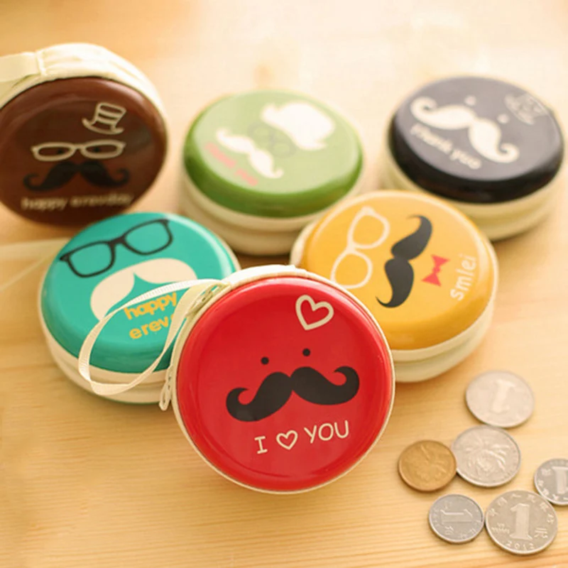  cute kawaii Moustache emoji coin purse wallet women men small coin pouch bag,porte monnaie enfant,monederos para monedas mujer 