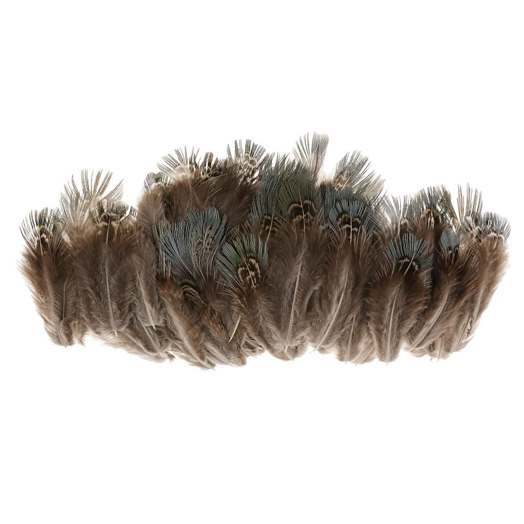 100 Pieces Pheasant Feather Jewelry Decor Headgear DIY Crafts DIY Apparel Sewing DIY clothes decoration wedding party 4-8cm