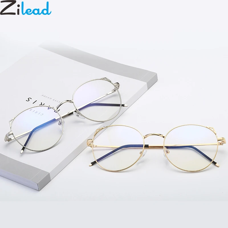 Zilead женские металлические кошачьи очки для чтения, женские и мужские прозрачные очки для пресбиопии, оправа Eyewear0to+ 4,0 унисекс