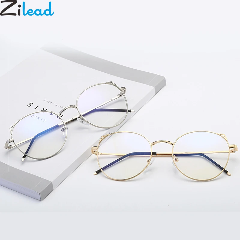 

Zilead Lady's Metal Cat Ear Reading Glasses Women&Men Clear Presbyopia Eyeglasses Glasses Frame Eyewear0to+4.0 Unisex