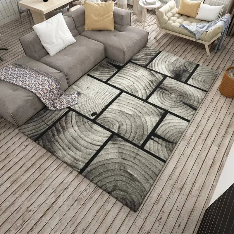

Large Vintage Carpets For Living Room Bedroom Kids Room Nordic Abstract Art Sofa Area Rugs Doormat Yoga Pad Antiskid Floor Mat
