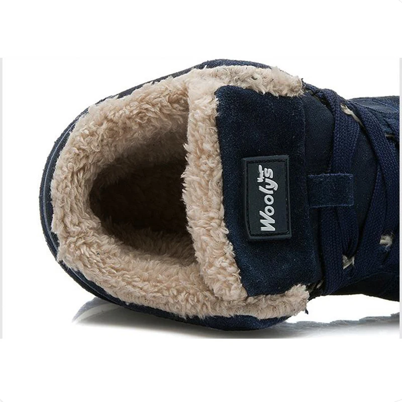 Men Shoes Men's Winter Shoes For Men's Casual Shoes Winter Sneakers Snow Footwear Black