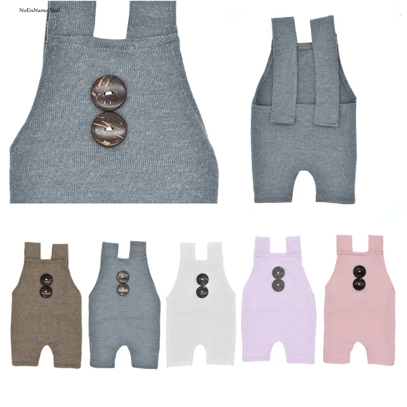 Newborn Props Boys Girls Costume Infant Buttons Romper Baby Photography Outfit