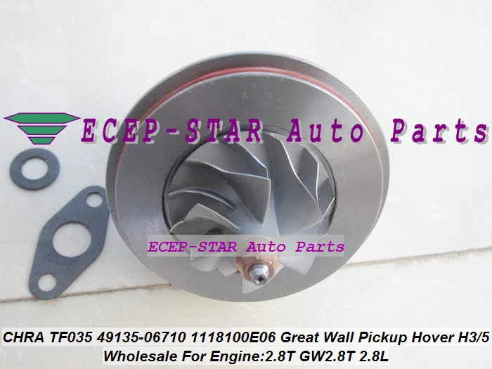 NEW Turbo Cartridge CHRA TF035 1118100-E06 49135-06710 1118100E06 For Great Wall Hover H3 H5 Haval GW2.8T 2.8L 2.8T (5)