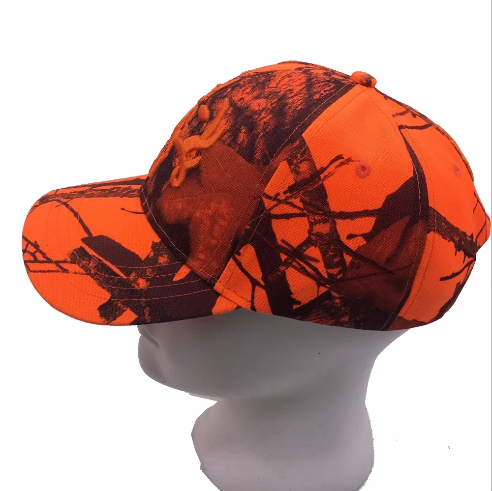 Orang Hunting Blaze Orange Camo Cap 