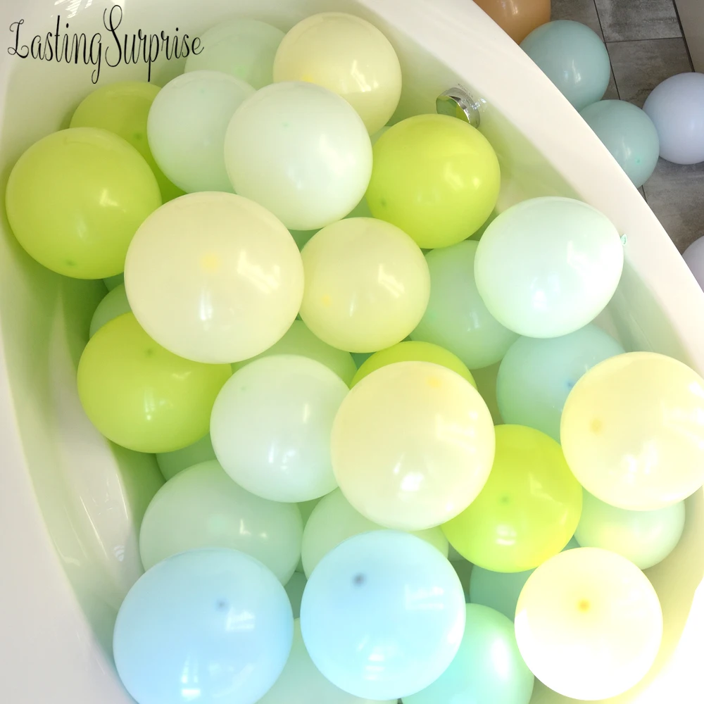 

30pcs Green Balloons Mother'S Day Balloon Decoration Of Children'S Parties Rainbow Birthday Decoration Wedding Decorations