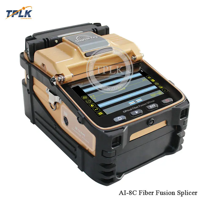 

Original AI-8C NEW English menu Multi-function FTTH Fiber Optic Welding Splicing Machine Optical Fiber Fusion Splicer AI-8C