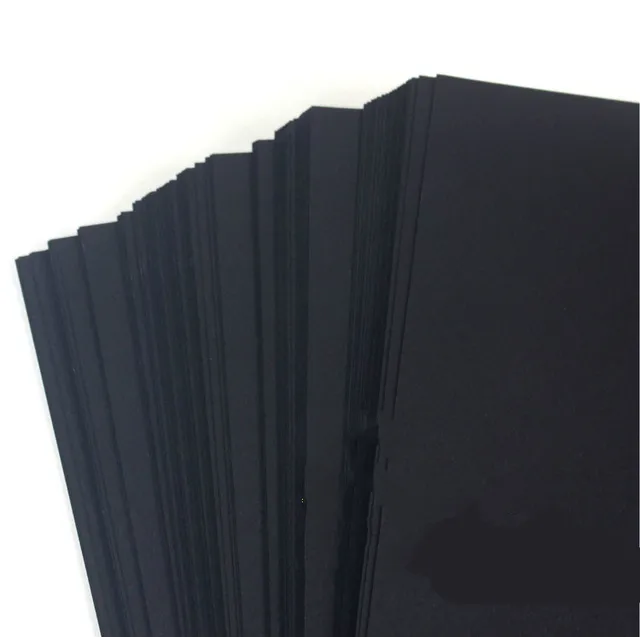 high-quality A3/A4 pure wood pulp black cardboard paper