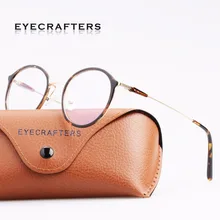 Высококачественная Ультралегкая оправа для очков TR90+ из нержавеющей стали, мужские женские Ретро Винтажные круглые прозрачные линзы, оправа для очков