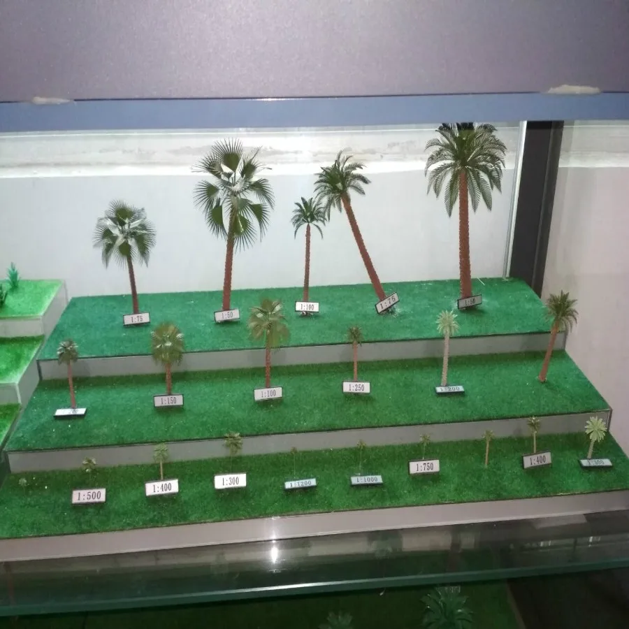 architecture model copper tree in miniature  (8)