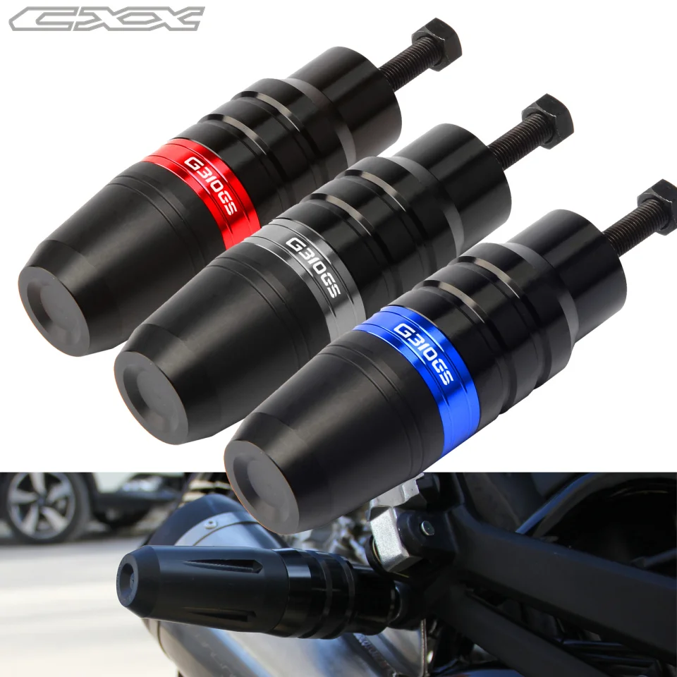 

Motorcycle CNC Frame Exhaust Slider Body Protector For BMW G310GS LOGO g310gs 2017 2018