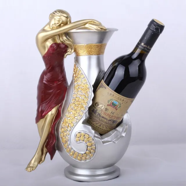 Resin Wine Girl Wine Rack Best Bottle Holder Egyptian Goddess Wine