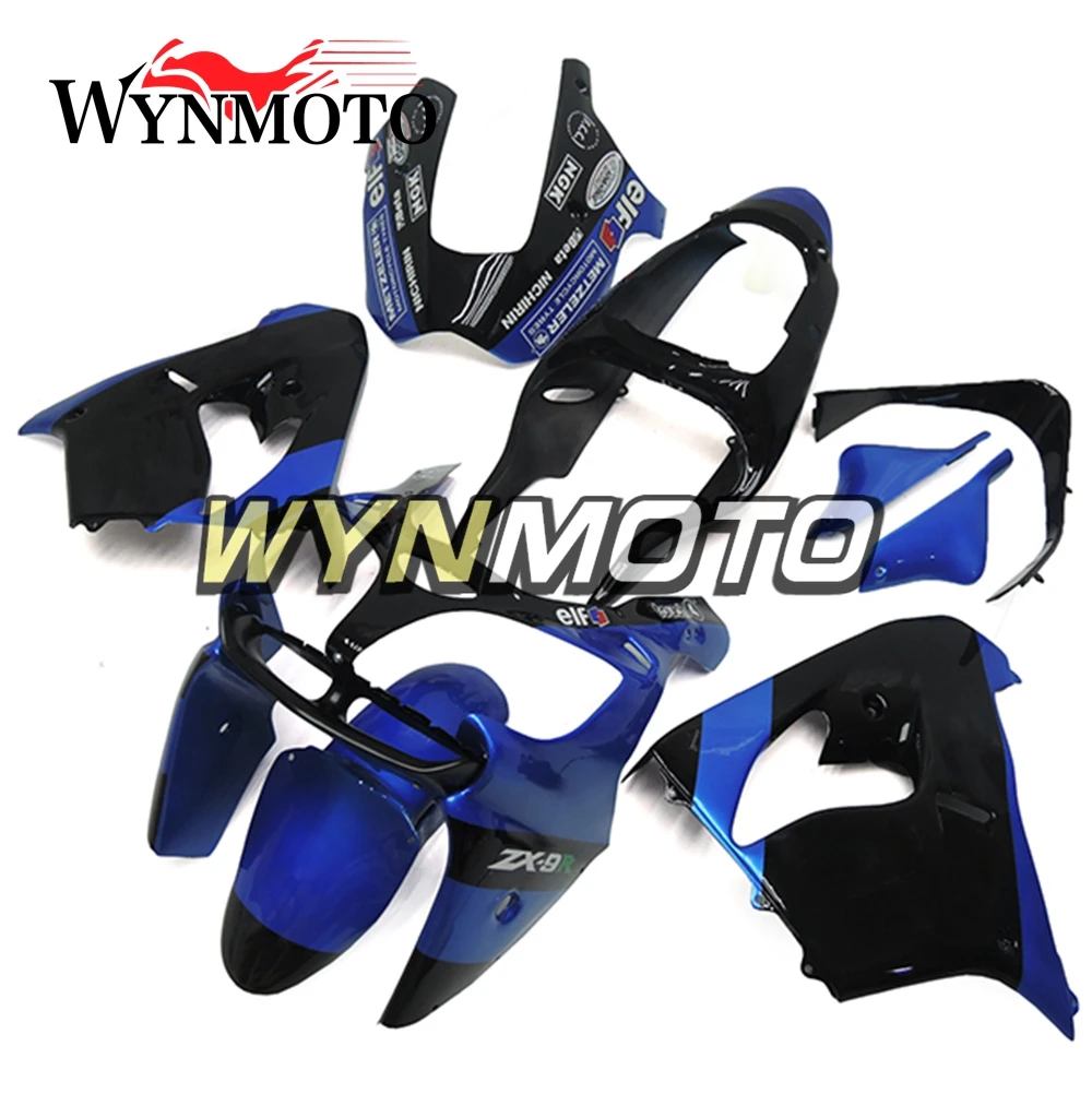 

Blue Black Complete ABS Fairings For Kawasaki ZX-9R ZX9R 2000 2001 Motorbike Fairing Kits Cowlings Bodywork